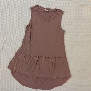 Sleeveless Mauve Tunic Top